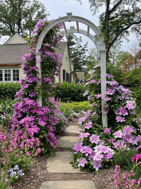 Garden Archway, Flower Trellis, Sustainable Flowers, Garden Arches, Garden Arbor, Garden Steps, Garden Pathway, Garden Trellis, Climbing Plants