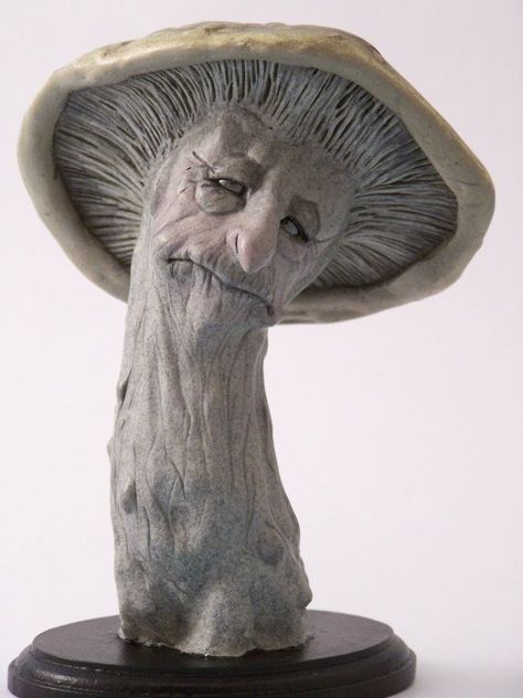 Mushroom Faerie, Sculpture Exhibition, Ooak Art Doll, Tree Sculpture, Mushroom Art, Sculpting Clay, Art Clay, Paper Clay, Sculpture Clay