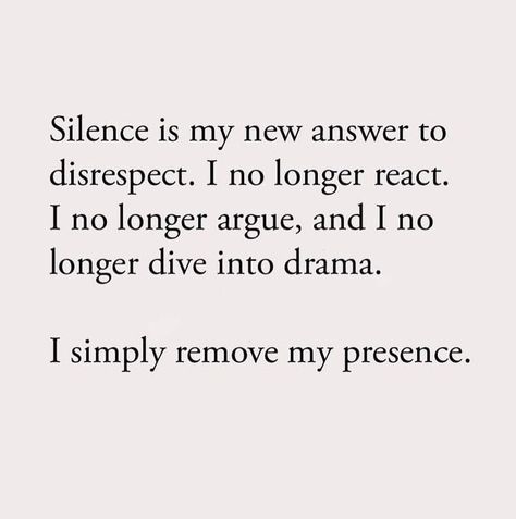 Silence is my new answer to disrespect life quotes quotes quote image quotes picture quotes deep life quotes Disrespect Quotes, Giving Quotes, Silence Quotes, Life Choices Quotes, Look Up Quotes, Mom Life Quotes, Postive Life Quotes, Quotes Deep Meaningful, Lesson Quotes