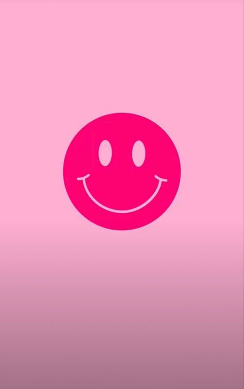 Smiley Face Highlight Cover, Preppy Instagram Highlight Covers Pink, Hot Pink Instagram Highlight Covers, Pink Smiley Face Wallpaper, Hot Pink Smiley Face, Preppy Bedrooms, Instagram Highlight Covers Pink, Highlights Cover Instagram, Insta Background