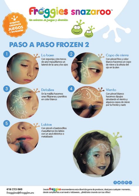 paso a paso Frozen Monsters Inc, Face Painting, Carnival, Frozen, Facial, Halloween, Monsters Inc.