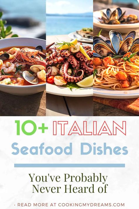 10+ Italian Seafood Dishes You've Probably Never Heard of Monkfish Stew, Italian Side Dishes, Italian Seafood, Seafood Lasagna, Italian Seafood Recipes, Seafood Risotto, Tomato Risotto, Seafood Stew, Frozen Seafood