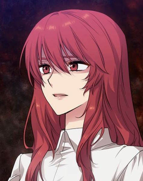 Ianna Roberstein Icon, Anime With Red Hair, Red Anime Hair, Red Eye Anime, Adonis Manhwa, Ianna Roberstein, Red Hair Character, Red Hair Anime Pfp, Red Hair Red Eyes