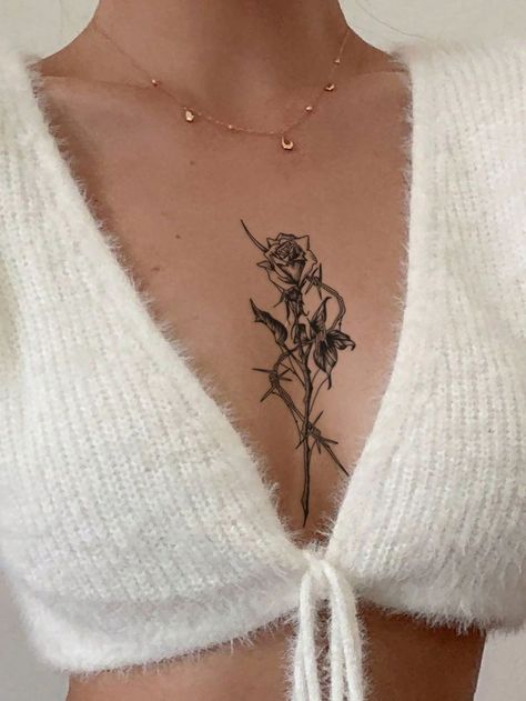 Chest Tattoos Women, Sharpie Tattoos, Spine Tattoos For Women, Chest Tattoos For Women, Pretty Tattoos For Women, Stylist Tattoos, Cute Tattoos For Women, Classy Tattoos, Spine Tattoos