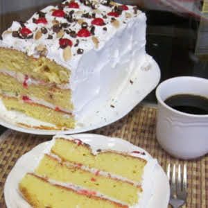 'Just saved Pat's  Easy Cassata Cake in my Recipe Box! #justapinchrecipes Easy Caramel Cake, Cassata Cake Recipe, Cassata Cake, Cake Mix Cakes, Easy Caramel, French Cake, Italian Cakes, Layered Cakes, Cake Recipe Easy