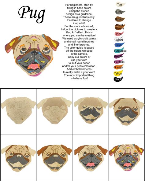 Pug-DIY Pop Art Paint Kit Pug Pop Art, Pug Diy, Dog Painting Pop Art, Pug Painting, Pug Art Print, Pug Cartoon, Dog Cartoons, Painting Pop Art, Business Activities