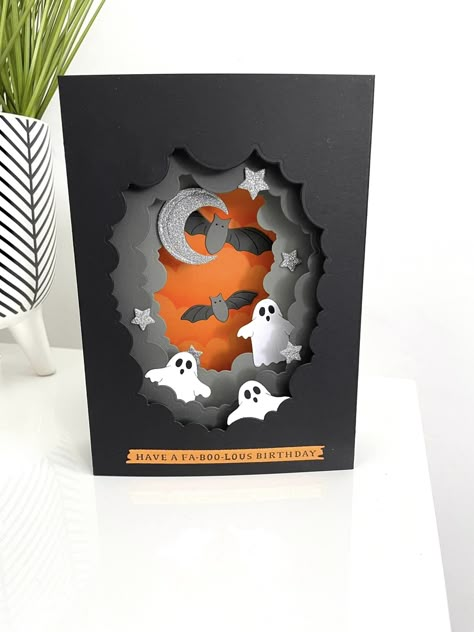 Halloween Postcards Diy, Cute Halloween Cards Diy, Halloween Cards Handmade Ideas, Halloween Cards Diy, Postcards Diy, Carte Halloween, Halloween Cards Handmade, Pumpkin Cards, Halloween Scrapbook