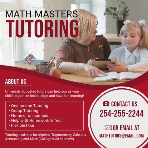 Tutoring Flyer, Math Tutoring, Tuition Centre, Social Media Posting Schedule, Us Universities, Promotional Flyers, Social Media Schedule, Trigonometry, Yours Lyrics