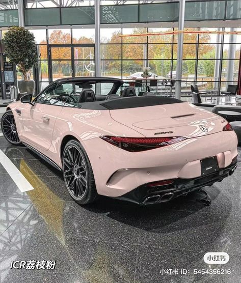 Light Pink Wrapped Car, Light Pink Car Wrap, Pink Wrapped Car, Pink Benz, Pink Mercedes Benz, Light Pink Car, Kristina Core, Lola Core, Pink Car Wrap