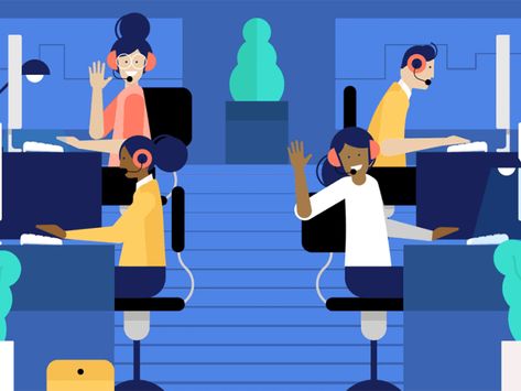 Office animation by JONES&CO on Dribbble 2d Character Animation, Gif Animation, Animation Design, Call Center, Content Writing, Animation Studio, Part Time, Animated Characters, 3d Illustration