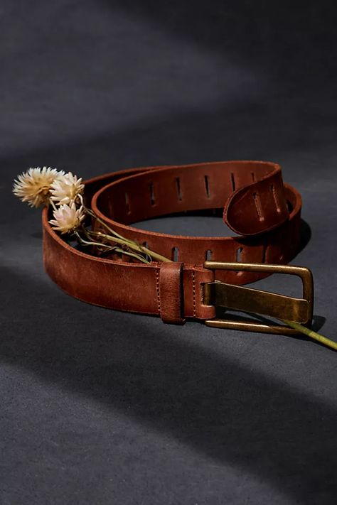 We The Free Jona Belt | Free People Brown Leather Belts, Embellished Belts, Vegan Belts, Rising Aesthetic, Belts Vintage, Capricorn Rising, Womens Belt, Embellished Belt, Blue Belt