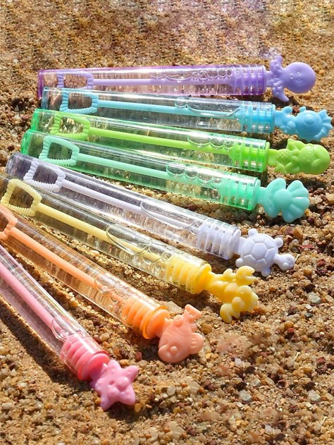 6pcs/12pcs Mermaid Bubbles 6 Pastel Color Mini Bubble Wands, For Mermaid Themed Birthday Decorations, Ocean Party Favors, Goody Bag Stuffers, Under The Sea Animal Gifts For Birthday, Wedding, Halloween, Christmas, Thanksgiving. For Adult Use Only. Multicolor    PVC     Event & Party Supplies, size features are:Bust: ,Length: ,Sleeve Length: Mermaid Birthday Party Gift Bags, Mermaid Punch For Kids, Under The Sea Goodie Bags, Pastel Birthday Decor, Little Mermaid Party Favors, Under The Sea Party Favors, Ocean Party Favors, Mermaid Bubbles, Hello Kitty Birthday Theme