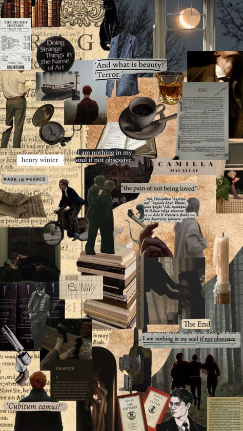 the secret history The Secret History Collage, The Secret History Moodboard, The Secret History Quotes Wallpaper, The Secret History Background, Charles The Secret History, The Secret History Aesthetic Wallpaper, Secret History Wallpaper, The Secret History Wallpaper, The Secret History Characters