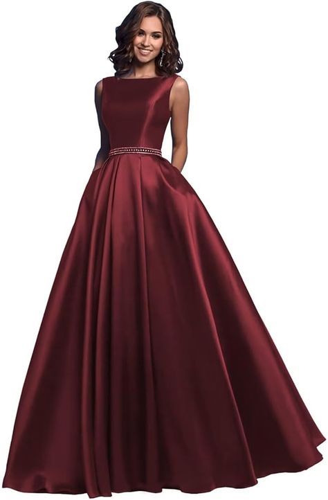 Womens Ruched Dress, Prom Dresses Long A Line, Satin Prom Dress Long, Satin Prom Dresses, Long Gown Design, Evening Gowns With Sleeves, Formal Ball Gown, Womens Prom Dresses, Formal Party Dress