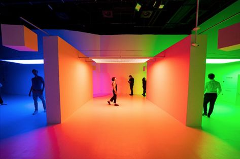 Explore color, light with Cruz-Diez in Seoul - The Korea Times Colour Exhibition, Event Activations, Light Museum, Instagram Museum, Fair Stand, Experiential Art, Today Cartoon, Three Primary Colors, Expo 2020