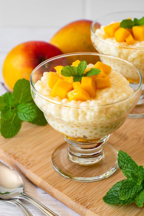 COCONUT TAPIOCA PUDDING – The Joy-Filled Kitchen Tapioca Recipe, Coconut Tapioca Pudding, Tapioca Cake, Tapioca Dessert, Coconut Tapioca, Tapioca Recipes, Tapioca Pudding, Mango Dessert, Chinese Dessert