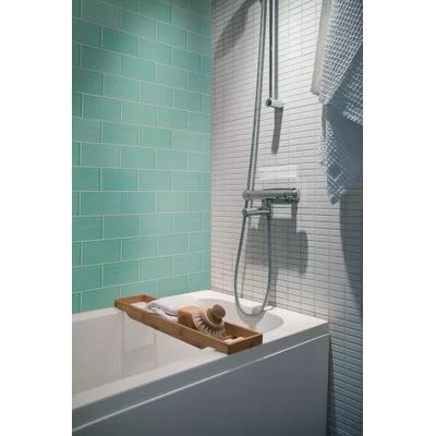 Aqua Tile Bathroom, Teal Bathroom Tiles, Teal Bathroom, Marble Subway Tiles, Elegant Tiles, Ceramic Subway Tile, Glass Subway Tile, Glass Installation, Tile Saw