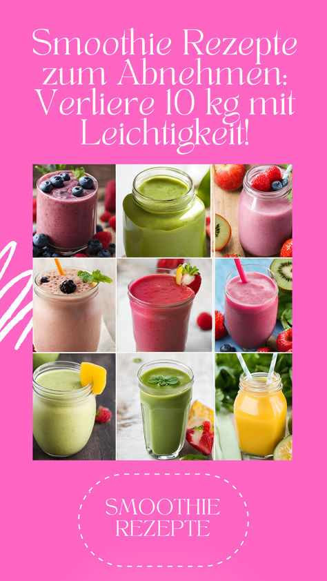 Entdecke unsere besten Smoothie Rezepte zum Abnehmen und verliere 10 kg ohne Hunger. Mit frischen Zutaten und einfachen Anleitungen wird das Abnehmen zum Genuss! Detox Smoothie, Smoothie, Low Carb, Quick Saves, Low Carb Recipes