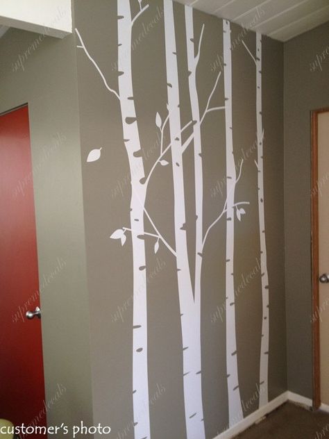 Birch Tree Decals For Nursery, Tree Nursery Mural, Birch Tree Kids Room, Tree Painting Nursery, Birch Tree Mural Nursery, Birch Forest Mural, Birch Tree Accent Wall, Birch Tree Nursery Wall, Birch Tree Wall Mural