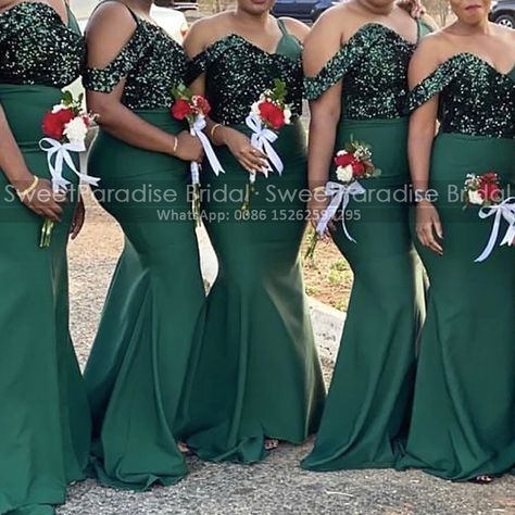 Maid Of Honor Dress, Mermaid Long Bridesmaid Dresses, Emerald Green Bridesmaid Dresses, Cheap Bridesmaid Dresses Online, Latest Bridesmaid Dresses, African Bridesmaid Dresses, Gorgeous Bridesmaid Dresses, Sequin Bridesmaid, Gowns Dresses Elegant