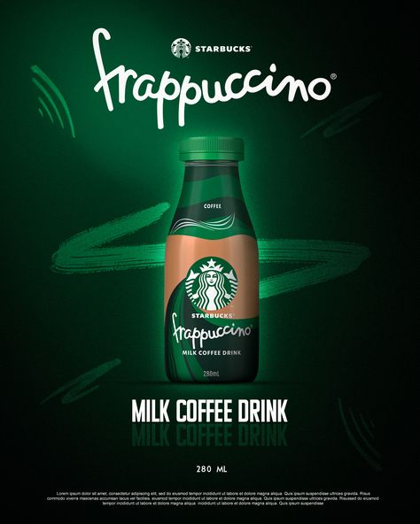 Starbucks Advertisement Poster, Starbucks Poster, Coffee Social Media, Coffee Social, Media Poster Design, Social Media Poster Design, Coffee Frappuccino, Starbucks Advertising, Advertisement Poster