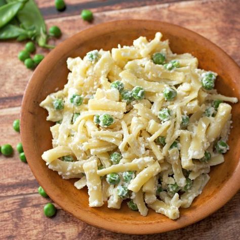 Parmesan Pea Pasta Salad recipe on Food52 Pasta Salad With Peas, Pea Pasta Salad, Greek Yogurt Tuna Salad, Easy Cold Pasta Salad, Peas Pasta, Salad With Peas, Creamy Broccoli Salad, Pasta Salad With Spinach, Pea Pasta