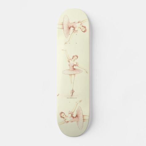 Ballerina Skateboard Deck | Zazzle Chic Wishlist, Skateboard Decks On Wall, Skate Boards, Thrift Flips, Skate Decks, Skateboard Design, New York Apartment, Skateboard Decks, Future Apartment