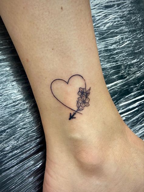 Fine Line Heart Tattoo, Traditional Heart Tattoos, Plane Tattoo, Airplane Tattoos, Ankle Tattoo, Fine Line Tattoos, Travel Tattoo, Heart Tattoo, Line Tattoos