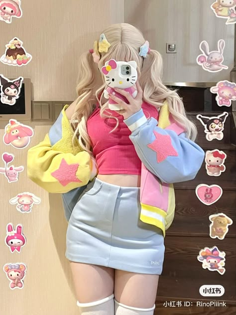 Outfit Reference, Pastel Outfit, Pastel Fashion, Clothes Reference, Kawaii Fashion Outfits, Really Cute Outfits, Harajuku Fashion, Kawaii Clothes, Character Outfits