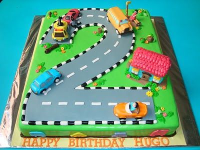 Yummy Baking: Car Theme Fondant Birthday Cake Transport Party, Truck Birthday Cakes, Transportation Birthday Party, Car Cakes, Fondant Cakes Birthday, Transportation Party, Cars Birthday Cake, 2nd Birthday Cake, Transportation Birthday