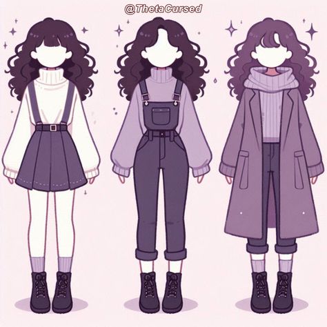 Winter Outfit Design Drawing, Winter Oc Outfits Drawing, Winter Outfit Sketch, Cute Winter Outfits Drawing, Winter Outfits Drawing, Winter Outfit Drawing, Clothing Art, Cute Outfits For Winter, Human Base Drawing