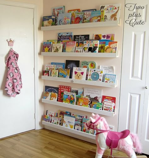 Do you want to get the bookcase of your dreams? Explore these exciting DIY projects to see how to create a wonderfully unique place to store some books. diy | dy bookshelves | book cases | diy | books | book shelving | books | bookworm | Nursery Book Storage, Room Bookshelf Ideas, Wall Bookshelves Kids, Kids Room Bookshelves, Room Bookshelf, Bookcase Diy, Kids Rooms Diy, Dekorasi Kamar Tidur, Wall Bookshelves