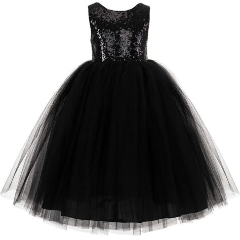 Size 8 Black Sequins Top Corset Back, Tulle Tutu Styles Flower Girl Dress. Nwot. Only Tried On. Black Flower Girl Dress, Girls Corset, Frocks For Kids, Zig Zag Dress, Wear Black Dresses, Denim Chambray Dress, Blue Sweater Dress, Tulle Flower Girl Dress, Sequins Top