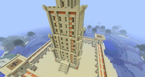 The Lighthouse of Alexandria - Screenshots - Show Your Creation - Minecraft Forum - Minecraft Forum Egypt Minecraft, Minecraft Sandstone, Lighthouse Interior, Minecraft Lighthouse, Lighthouse Of Alexandria, City Minecraft, Desert City, Not Meant To Be, Minecraft Inspo