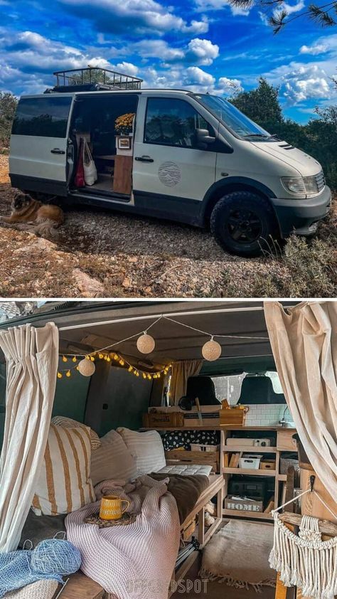 14+ Minivan Camper Conversions to Inspire Your Build & Adventure Mercedes Vito Camper Conversion, Dodge Caravan Camper, Dodge Caravan Minivan, Mini Van Camping, Fiat Doblo Camper, Mercedes Vito Camper, Mini Van Camper, Mini Camper Van, Honda Element Camper