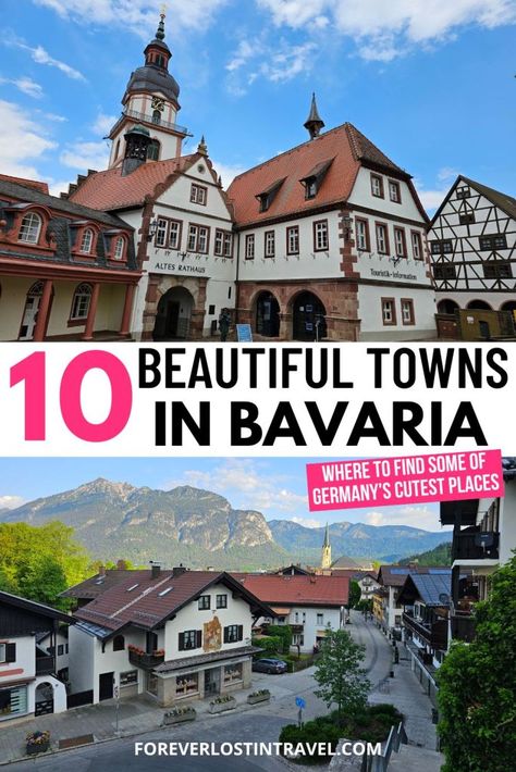 10 Small Towns In Bavaria, Germany You Shouldn't Miss - Forever Lost In Travel Towns In Germany, Germany Road Trip, German Travel, Germany Travel Guide, Road Trip Adventure, Bavaria Germany, Germany Travel, Travel Guides, Bavaria