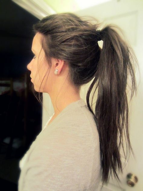 Messy High Ponytails, Messy Ponytail, Hair Affair, Good Hair Day, Hair Envy, Love Hair, Messy Hairstyles, Hair Dos, Gorgeous Hair