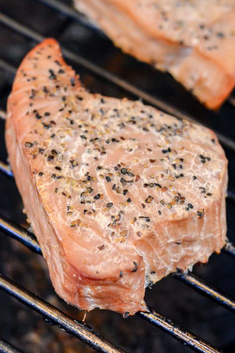 Smoked Tuna Steak Recipes, Smoked Tuna Recipe, Smoked Tuna Steak, Smoked Ahi Tuna, Fresh Tuna Steak Recipes, Bluefin Tuna Recipe, Fresh Tuna Recipes, Smoked Seafood, Ahi Tuna Recipe