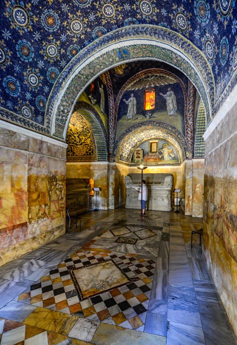 Mausoleum of Galla Placidia, Ravenna, Italy Mausoleum Of Galla Placidia, Ravenna Mosaics, Ravenna Italy, Byzantine Architecture, Italy Itinerary, Byzantine Empire, Travel Italy, Church Architecture, Visit Italy