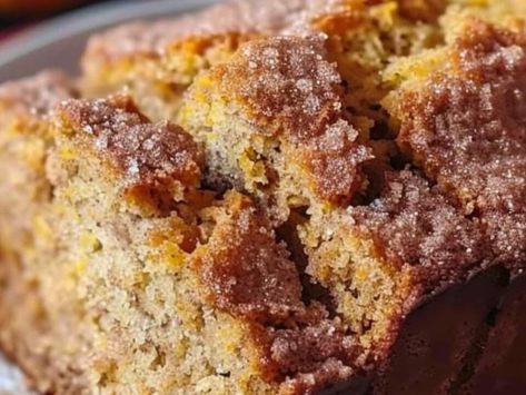 The Perfect Autumn Treat: Snickerdoodle Pumpkin Bread You’ll Love - NewsBreak Snickerdoodle Pumpkin Bread Recipe, Pumpkin Snickerdoodle Bread, Snickerdoodle Pumpkin Bread, Snickerdoodle Recipes, Strawberry Cream Cheese Icing, Holiday Fruit Cake, Chocolate Bread Recipe, Bread Pumpkin, Molasses Cookies Recipe