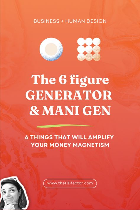 Discover the 6 things that make you magnetic as a Generator or Mani-Gen in Business. Also, grab the free “HD Vault” Notion board that I made for you so you can learn Human Design, have a place to store your chart, get more free trainings on human design for business, branding, ideal clients, and so much more (if that’s not enough 😂) Manifesting Generator Human Design, Generator Human Design, Notion Board, Manifesting Generator, Astrology Meaning, Human Design System, Wealth Affirmations, Success Affirmations, Manifesting Money