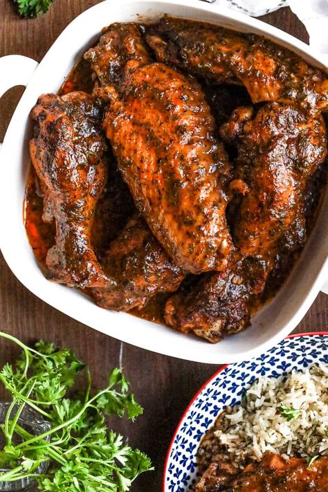 Barbecue Turkey Wings, Turkey Drummettes Recipe, Honey Garlic Turkey Wings, Turkey Wings And Legs Recipes, Sides For Turkey Wings, Braised Turkey Wings, Turkey Wings For Thanksgiving, Cajun Turkey Wings Recipe Baked, Crockpot Turkey Wings Slow Cooker