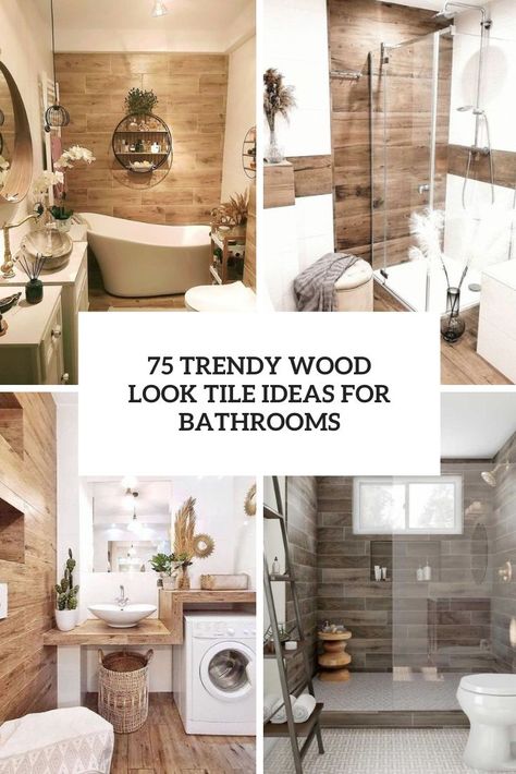 Wood Look Tile Bathroom, Wood Tile Shower, Wood Tile Bathroom Floor, Ideas For Bathrooms, Wood Like Tile, Wood Grain Tile, Faux Wood Tiles, Wood Look Tile Floor, Wood Tile Bathroom