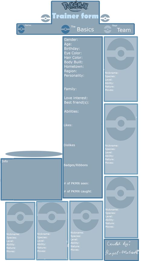 Pokemon Trainer Template, Pokemon Trainer Oc Template, Pokemon Oc Template, Oc Spectrum Sheet, Oc Template Info Sheet, Oc Ship Template, Pokemon Oc Base, Oc Profile Template, Genshin Oc Template