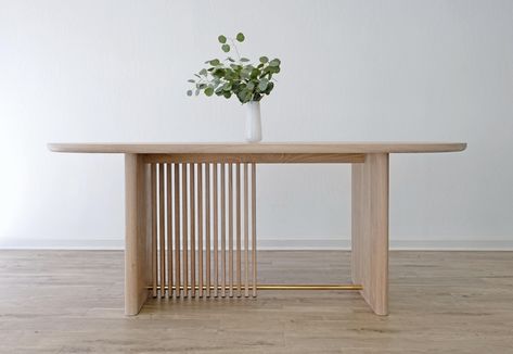 Japandi Table, Flatpack Furniture, Japandi Dining, Estilo Japandi, White Oak Dining Table, Dinning Tables, Dining Table Design Modern, Dining Table White, Dinning Room Design