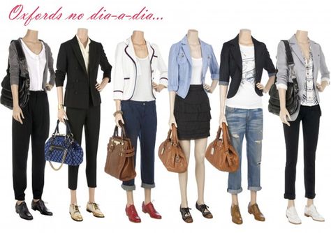 Outfits To Wear With Oxford Shoes, Oxford Shoes Skirt Outfit, Brouges Women Outfit Work, Saddle Oxfords Outfit, Oxford Shoe Outfits, Styling Oxford Shoes Women, Wingtip Shoes Women Outfit, Brown Oxford Shoes Outfit Women, Outfit With Oxford Shoes Women