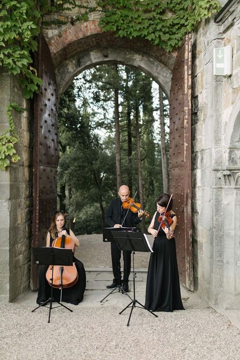 French Country Wedding, Wedding Musicians, Dream Wedding Decorations, Garden Party Wedding, Tuscany Wedding, Fun Wedding Photography, Wedding Music, Castle Wedding, Wedding Tablescapes