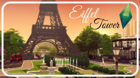 Sims 4 community lot. Your sims can now go to Paris and visit the Eiffel Tower! Sims 4 Eiffel Tower, Sims 4 Paris Build, Sims 4 Paris Cc, Sims 4 Paris, Magnolia Promenade, Ria Core, Sims Poses, Welcome To Paris, The Sims 4 Lots