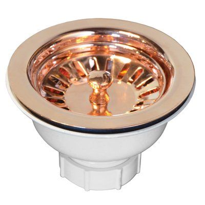 Native Trails 3.5" Basket Strainer Finish: Copper Copper Bathroom Fixtures, Bar Sinks, Kitchen Fixture, Copper Kitchen Sink, Sink Basket, Copper Bathroom, Prep Sink, Bathroom Sink Drain, Kitchen Sink Accessories