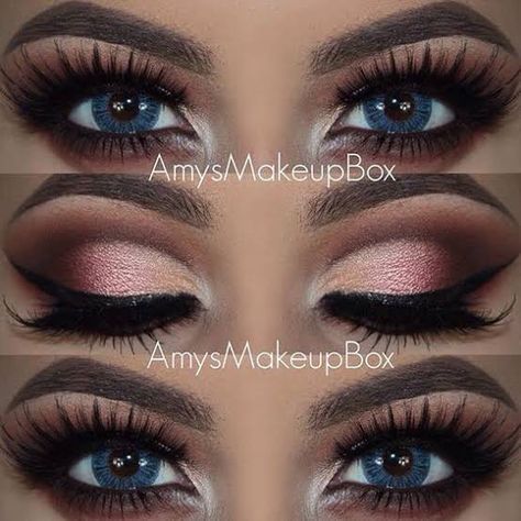 Cool Makeup, Blue Eyes Pop, Make Up Inspiration, Beauty Make-up, Makijaż Smokey Eye, Rosy Pink, Blue Makeup, Blue Eye Makeup, Makeup Goals